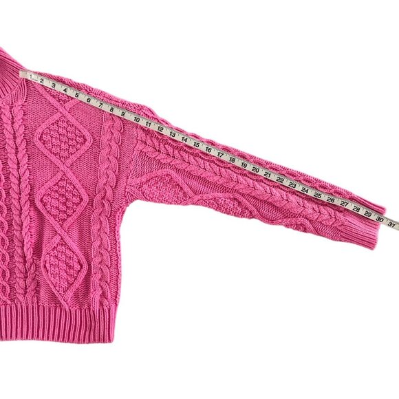 Lucky Brand Pink Cable Knit Sweater - Picture 9 of 15